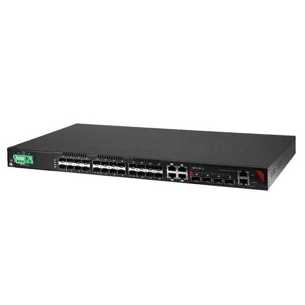 32-Port Industrial Gigabit Managed Ethernet Switch, with 4-10/100/1000 RJ45 Ports, 24-100/1000 SFP S